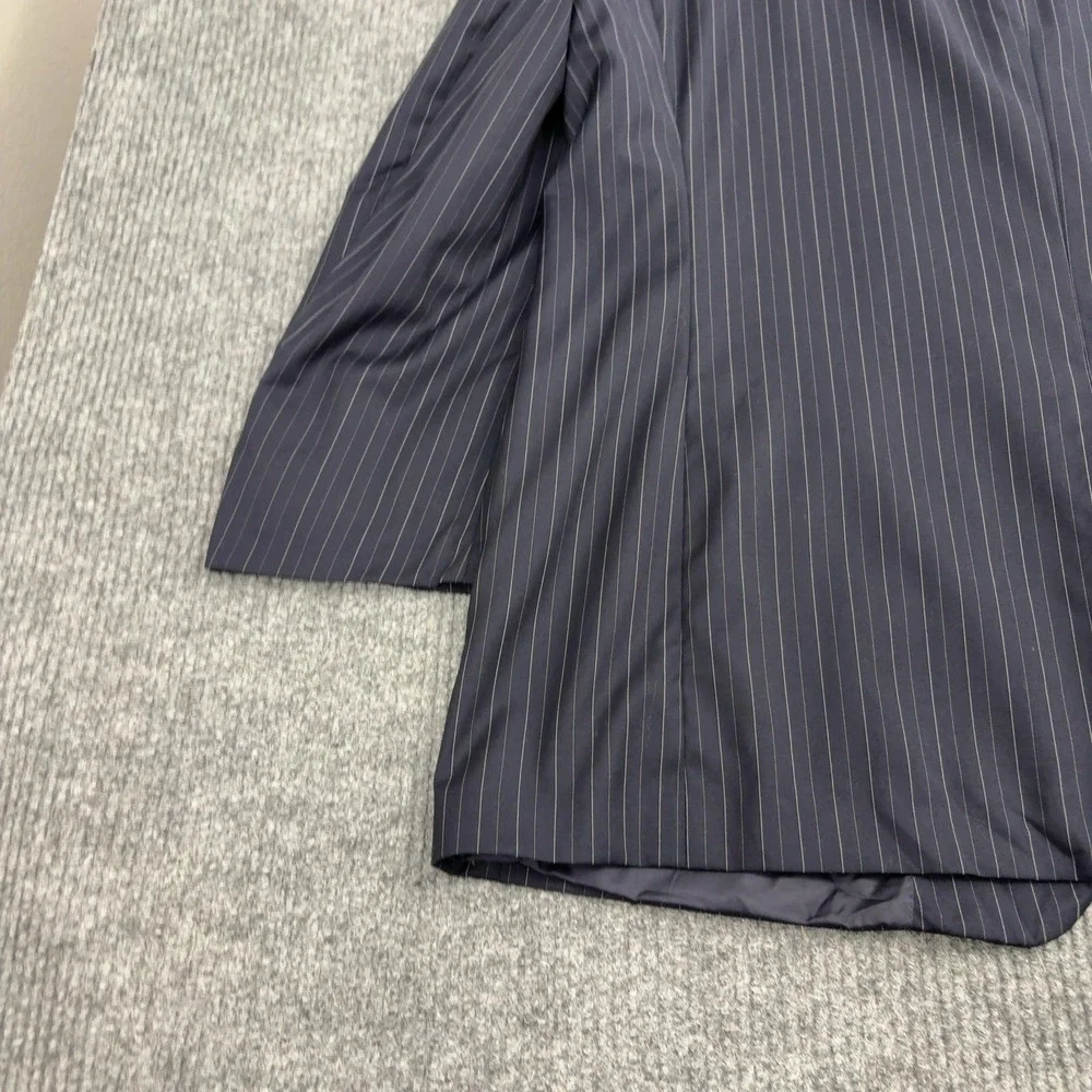 Brooks Brothers Suit Mens 48R 43W Navy Wool Pinstripe 1818 Madison Saxxon USA